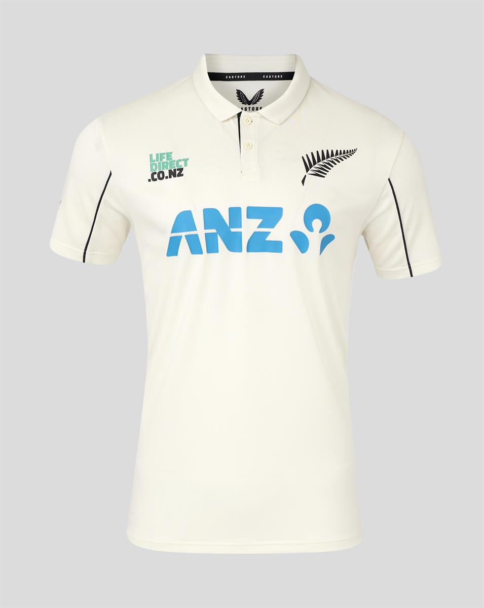 NZC Blackcaps Test Replica SS Shirt, Youth