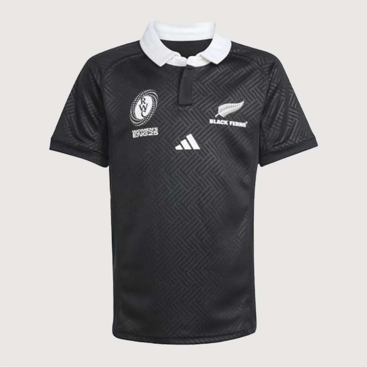 Black Ferns 2025 RWC adidas Youth Home Jersey