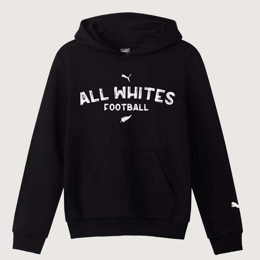 NZF All Whites Football Youth Casual Hoodie