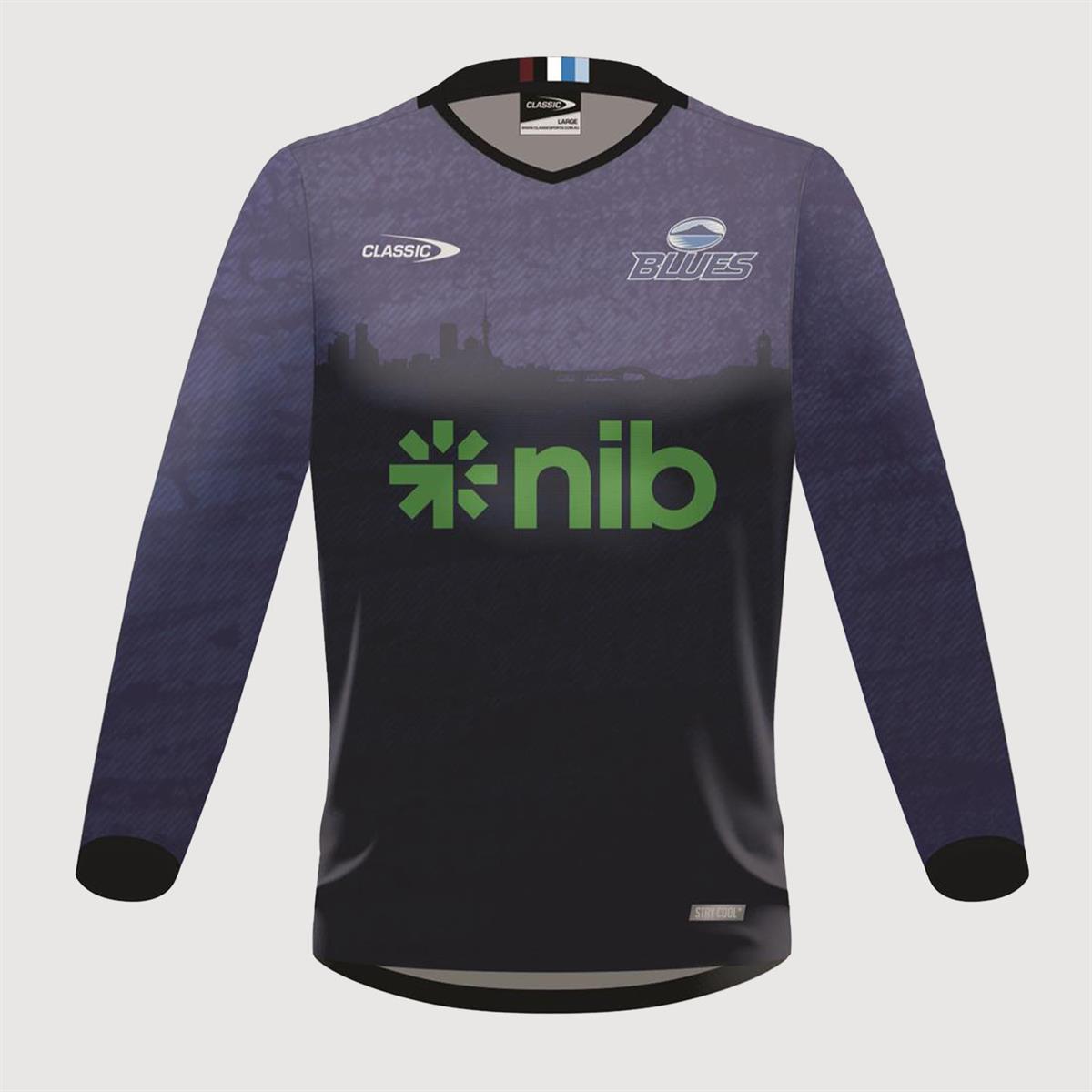 Blues Super Rugby Pro L/S Training Tee