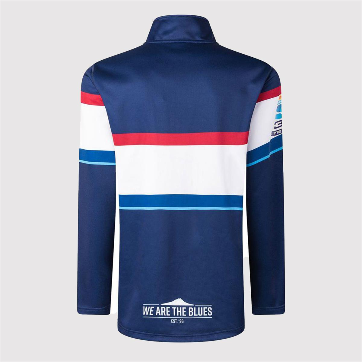 Blues Super Rugby Mens 1/4 Zip Fleece